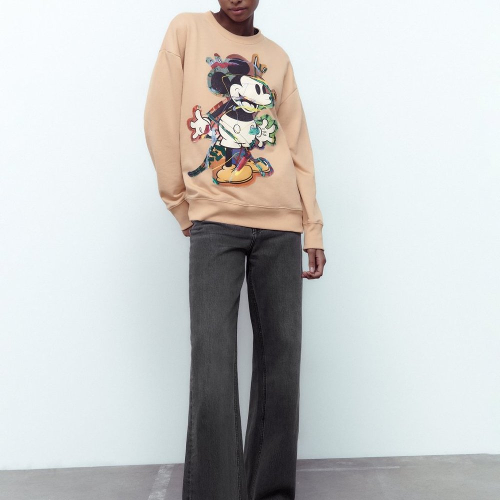 ZARA DISNEY MICKEY MOUSE® SWEATSHIRT Size S